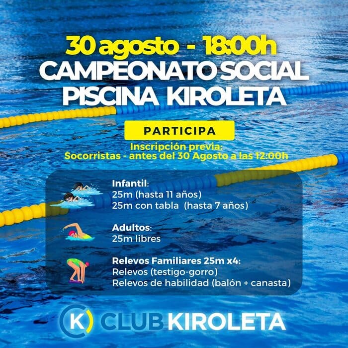 campeonato social piscina